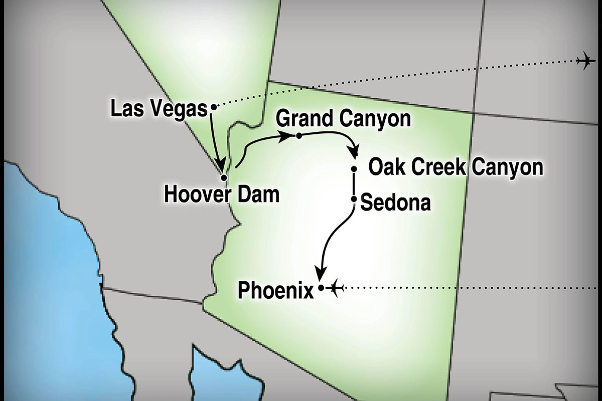 Our Destinations Map